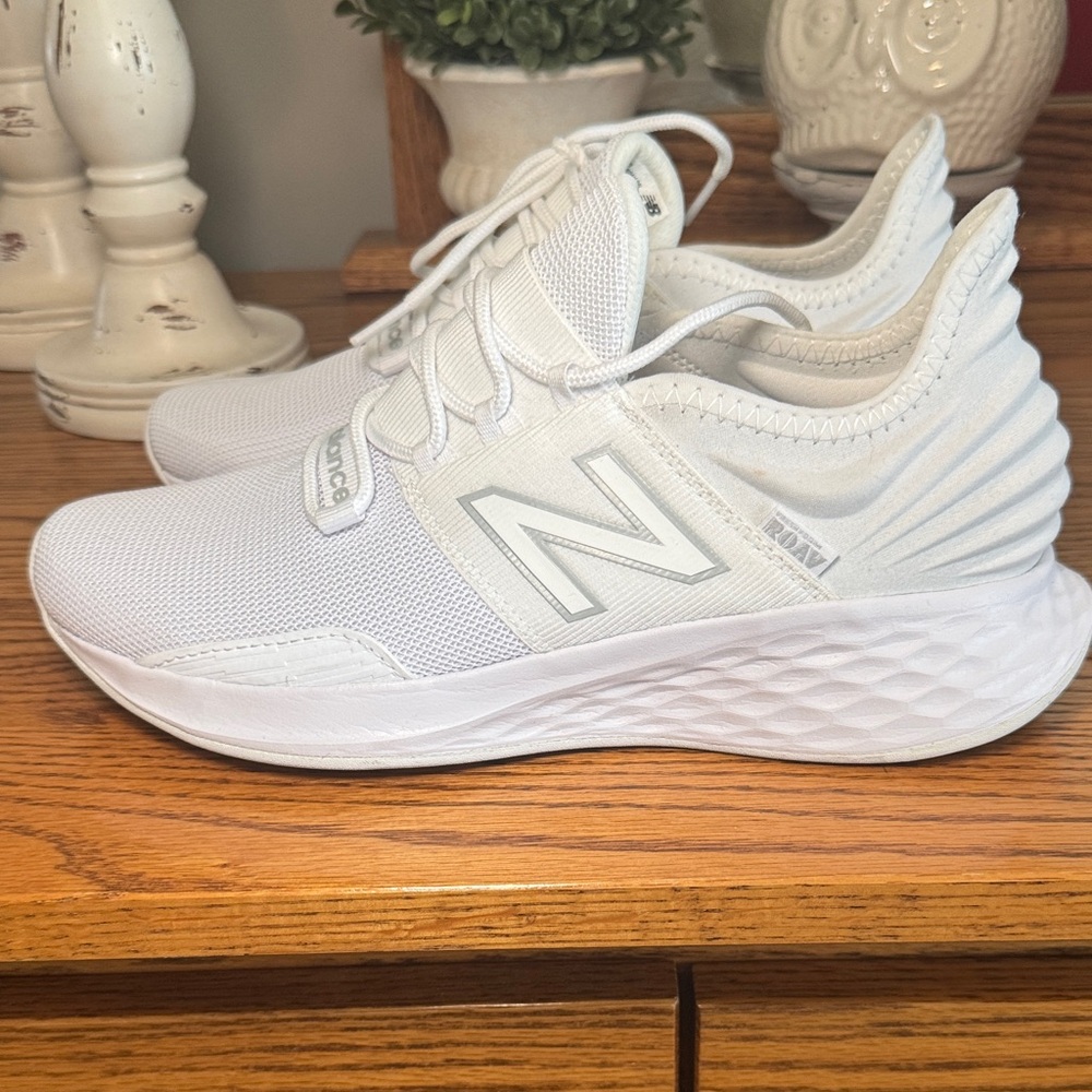 New Balance All-White Slip-On Fresh Foam Sneakers